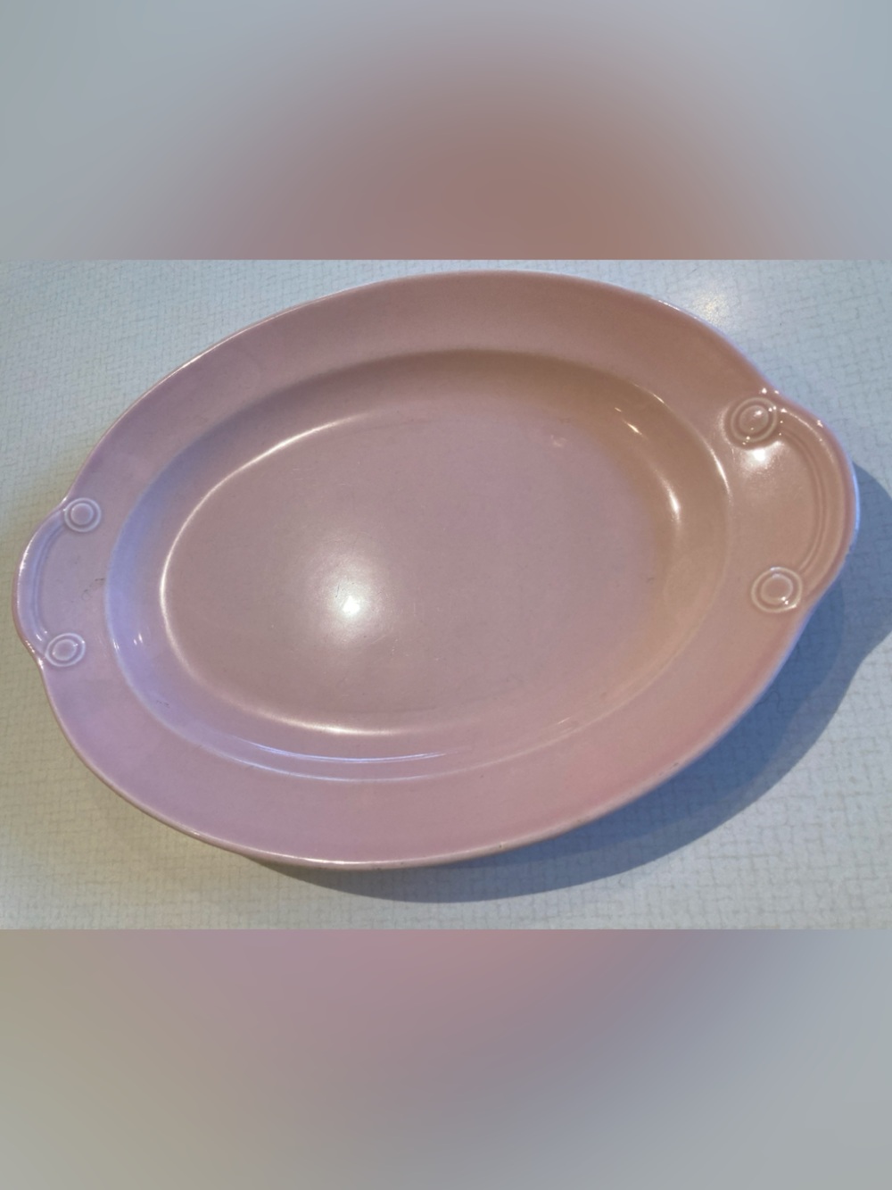 Vintage TS Luray Pastels Pink Oval Serving Platter